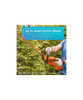 40V Max Hedge Trimmer With 22 Inch Dual Action Blade Low Vibration for Smooth Cuts Up To Three Quarters Inch Thick