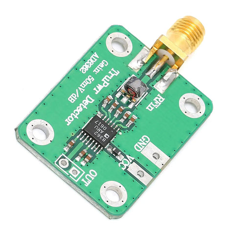 RF Detector Module AD8362 50Hz-3.8GHz Wideband RF Power Monitor Green PCB Screw Connector Top View