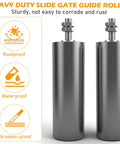 6 Inch Gate Roller Guide With L Bracket Heavy Duty Adjustable Sliding Gate Roller Kit for Universal Fit on Sliding Gates and Doors