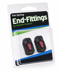 Quick Release Gas Strut End Fittings For 10mm Ball Stud No Tools Needed Replacement End Fitting For Socket Gas Springs Easy Disconnect And Reconnect Extends Gas Spring Life 2 Pack black plastic fittings in blister pack