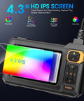 Pro Grade Single Lens Endoscope Camera With Light 1080P Borescope 4.3 Inch IPS Screen displaying vivid colors
