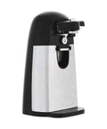 3-In-1 Electric Can Opener With Bottle Opener And Knife Sharpener, Stainless Steel Blade, Magnetic Lid Holder, 50W Black Kitchen Gadget