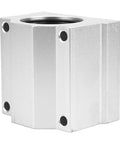 SC30UU Linear Motion Ball Bearing Slide Block Aluminum Alloy Closed End 30mm ID Low Friction High Precision Easy Install For Machinery Equipment Workhorse Rail Travel For CNC Robotics And 3D Printers, aluminum block