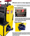 Heavy Duty Rebar Straightening And Cutting Machine for Job Sites featuring steel bar straightening rolls and cutting device.