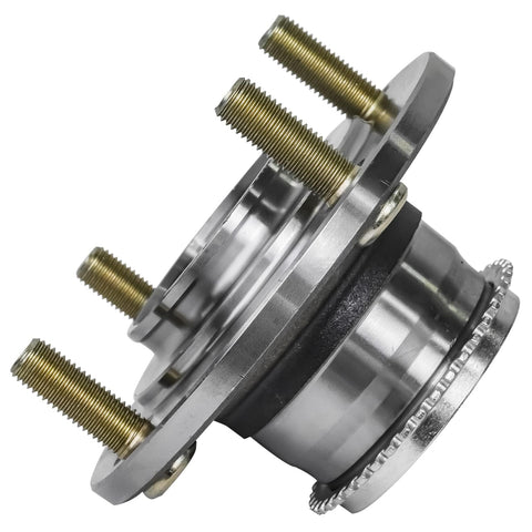 Rear Wheel Bearing Hub Assembly For 2002 2003 2004 2005 2006 Mitsubishi Lancer Two Piece Hub And Bearing Set With Four Bolt Pattern ABS Tone Ring Rust Resistant Wheel Studs Plug And Play Replacement