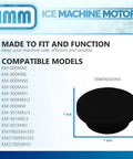 Valve Seat Replacement For Hoshizaki Ice Machines 433705-01 2-Pack Plug-And-Play Easy-Install Direct Fit KM Series KM 1100 To KM 650 CF CR Models Durable High-Quality Ice Maker Part, 1-inch size