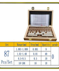 Rock Solid Ceramic Rectangular Gauge Block Set 87 Piece Dead On Accuracy Calibration Kit for precise tool measurement.