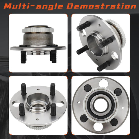 Rear Wheel Hub And Bearing Assembly With ABS For Acura Integra 1990-2001, Honda Civic Del Sol 1995-1997, And Honda Civic 1992-2000
