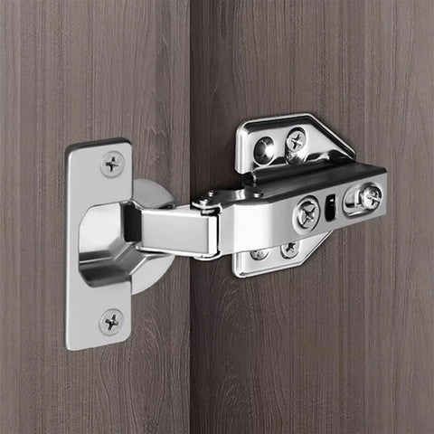 Stainless Steel Cabinet Hinge With Soft Close No Fuss 95 Degree Damped Buffer 35mm Cup Fits 14-21mm Doors Easy Install