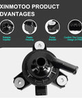 Top Shelf Auxiliary Electric Coolant Water Pump G9040-47090 showing reliable impeller and plastic housing for stable engine cooling.