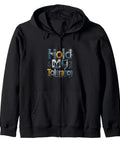 Classic Fit Black Zip Hoodie Perfect For Machinists And CNC Guys Who Love Vise Gauges Square Set Edge Tools As A Sick Gift For Men - front view with graphic design.