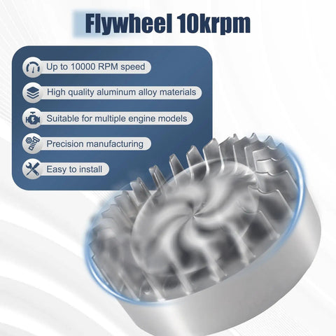 Aluminum Flywheel Upgrade For Predator 212cc And 224cc Non Hemi Engines, Honda GX200 GX160 Fitment, 10K RPM Performance Part