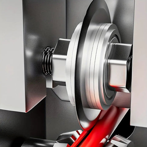 Close-up of the Gypsyfy Manual Wire Stripping Machine for Copper Cable Peeling with adjustable blade and copper wire.