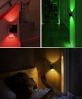 LED Night Light Plug In Wall Color Changing RGB With Dusk To Dawn Sensor Cozy Vintage Black Frame Night Light For Hallway Bedroom