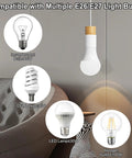 E26 E27 Motion Sensor Light Socket compatible with incandescent, CFL, LED, and halogen bulbs for diverse lighting needs.