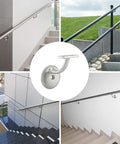 Stair Hand Rail Brackets Heavy Duty Satin Nickel Zinc Alloy Built To Last Sturdy As Heck 330 Lb Per Bracket Support stairways