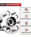 Alloy AWD Rear Wheel Hub Bearing Assembly Direct Fit For Lexus RX Series RX330 RX350 RX400H And Toyota Highlander Venza 2004 To 2016 OE Grade features