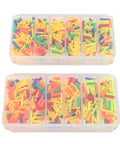 Cool Heat Shrink Tubing Kit With 250 Pieces In Colorful Sleeves For Fishing And Tackle Organization, Complete Portable Case Keeps Gear Safe And Easy To Grab While Out On The Lake. Clear plastic case with 250 colorful heat shrink tubes for fishing tackle