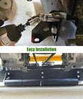 Pro Grade Lawn Striping Kit for Zero Turn Mowers 50-60 Inch Rollers Easy Install shown during installation
