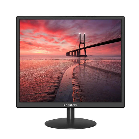 Compact 17 Inch Monitor For Home And Office With 5 By 4 Aspect 1280 By 1024 Native Resolution 75 Hz Refresh Rate LED Panel