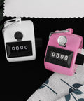 Set Of Two Mechanical Handheld Tally Counters With Lanyard Four Digit Battery Free Clicker For Inventory Tracking No Sweat Easy Grip Lightweight Body