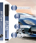 Three Pack Car Scratch Repair Pen For All Car Colors displayed with blue sports car and repair features highlighted