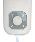 Close-up of speed dial on Commercial Grade Oscillating 16 Inch Wall Mount Fan With 17100 CFM Airflow For Workshops Gyms Stores Classrooms And Offices Beefy Heavy Duty Adjustable Oscillation Easy Mounting 9016 Model