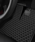 Rock Solid Self Adhesive Acoustic Foam Panels for Car and Studio Sound Dampening 2Cm Thick Echo Reducing Pads 79X20 Cm on vehicle floor.