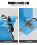 Chainsaw Chain Breaker And Rivet Link Breaker Benchtop Tool 2 In One Chain Saw Link Breaker Integrated Repair Machine in action