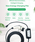 Portable Level 2 EV Charger With Up To 16 Amp Smart Charging Is Plug And Go Ready And Works With 120V Or 240V Outlets