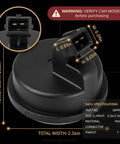 No Fuss Direct Fit Rear Wheel Hub Bearing With Solid Abs Sensor For Kia Soul And Soul Ev 2014 To 2019, showing size and connector.