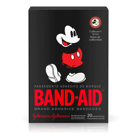 Fun Mickey Mouse Themed Bandage Set For Kids With 20 Count Of Assorted Adhesive Strips To Cover Scrapes And Minor Cuts Easy On Skin