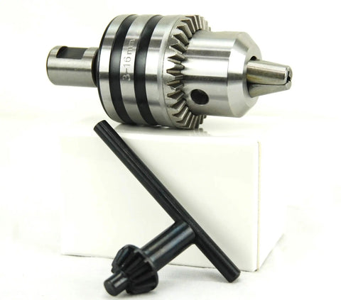 Heavy Duty 5/8 Inch Magnetic Drill Chuck With 3/4 Inch Weldon Shank Adapter For Drill Presses, Includes Chuck Key, Jacobs Taper Fit.