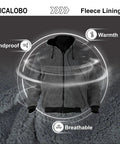 Hi Vis Fleece Lined Safety Hoodie For Men With Reflective Stripes, fleece lining detail, Black, 2XL