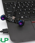 Dual Lens USB Camera Module For Laser Engravers And Raspberry Pi, 4MP HD 1080P At 60fps connected to laptop via USB-C