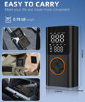 Portable Tire Inflator With Gauge And USB Charging Output, 150 PSI Fast Air Compressor compact design and features