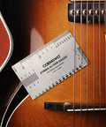 Guitar String Action Gauge And Height Ruler Setup Kit For Precise String Height, Saddle Slot, Nut And Pole Piece Measurements, Stainless Steel String Gauge Tool For Guitar, Bass, Mandolin, Banjo on guitar strings