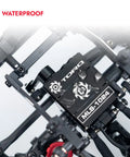 Close-up of waterproof mount for Direct Mount High Torque Coreless Servo For 1 To 18 RC Cars No Fuss Install Includes Servo Horn.
