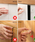 Crystal Acrylic Drawer Knobs 25 Piece Set Self Adhesive Stick On Pull Handles For Dressers Cabinets Wardrobes Bathrooms And More Drill Free Easy Install Glitter Sparkle Finish, clear acrylic cabinet knob close-up