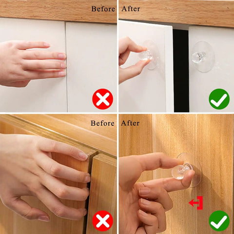 Crystal Acrylic Drawer Knobs 25 Piece Set Self Adhesive Stick On Pull Handles For Dressers Cabinets Wardrobes Bathrooms And More Drill Free Easy Install Glitter Sparkle Finish, clear acrylic cabinet knob close-up