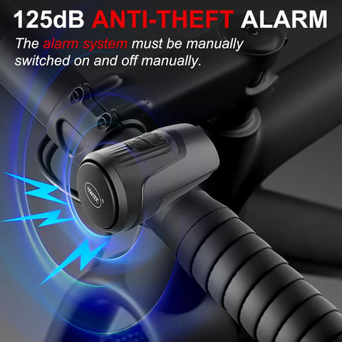Loud 125dB Electric Bike Bell With Anti Theft Alarm USB Rechargeable Waterproof E Bike Horn For MTB BMX Road Cycling Scooter One Sound Mode That Warns Cars And Pedestrians On City Streets