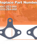 Heavy Duty Exhaust Muffler Studs And Nuts Kit For Honda GX240 GX270 GX340 GX390 Engines gasket with replace part numbers 90047-ZE2-000, 18333-ZB4-800