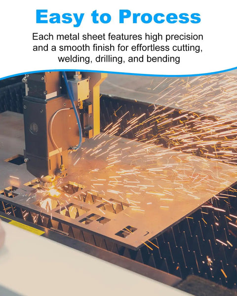 Two Pack 16x12 Inch Steel Sheets 20 Gauge Cold Rolled Low Carbon Metal Plate With Light Protective Oil For Oxidation Protection And Easy Wipe Clean DIY Friendly Heavy Duty For Fabrication Metal Art Projects And Home Improvement, CNC cutting