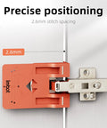 Two In One 35mm Concealed Hinge Jig With Magnetic Positioning Stopper And Gap Adjuster For Cabinets, precise alignment