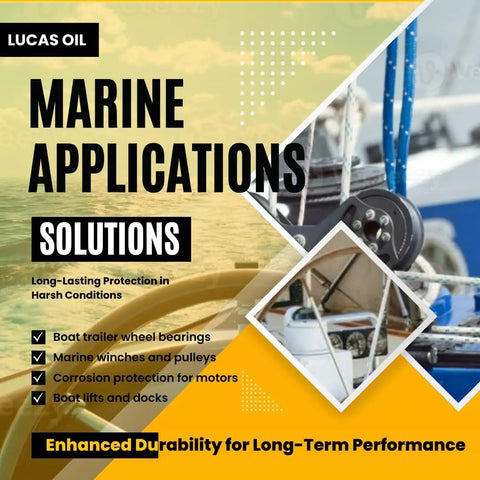 Lucas Oil marine applications solutions for boat trailer wheel bearings and corrosion protection