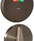 Inside Turn Deadbolt With Occupancy Indicator G4 Grade Door Lockset Easy Install Hardware Made In Taiwan Durable Security For Home Office And Commercial Use, showing lock and indicator side by side.