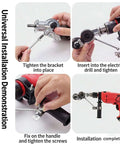 Universal installation of Sheet Metal Nibbler Drill Attachment For Electric Drills Plate Cutter Shears Tool with step-by-step guide