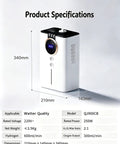 Game Changer High Purity Hydrogen Inhaler With 99.99 Percent Purity, SPE PEM Technology, Dual Port Design, size 340x210x140mm