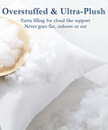 20x20 Outdoor Pillow Inserts Set Of 2 With Waterproof Fabric Down Alternative Cushions featuring plush filling detail