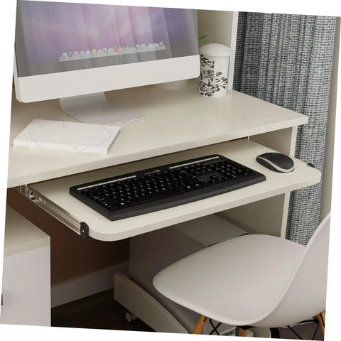 Keyboard tray under desk with 13.77 Inch Bearing Keyboard Slide Rails With Soft Close Under Desk Drawer Slides For Custom Keyboard Tray Mounts Ball Bearing Design And Quiet Operation.